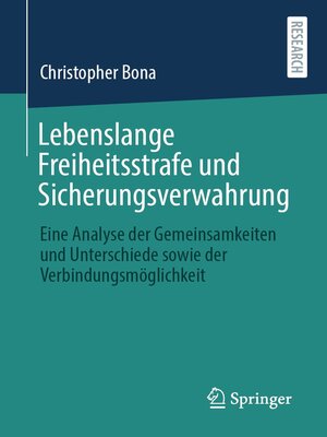 cover image of Lebenslange Freiheitsstrafe und Sicherungsverwahrung